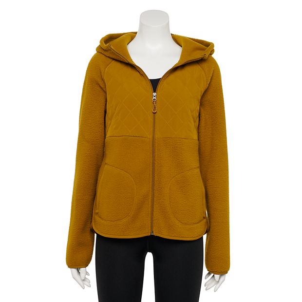 Women s Tek Gear Hooded Quilted Sherpa Jacket