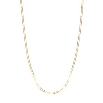 Karat Rush 14k Gold Paperclip Necklace