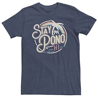 Big & Tall Stay Pono Beach Surf Tee