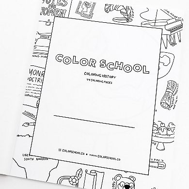 Color School Coloring History Coloring Book