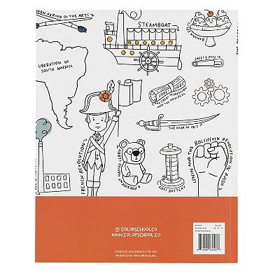 Color School Coloring History Coloring Book