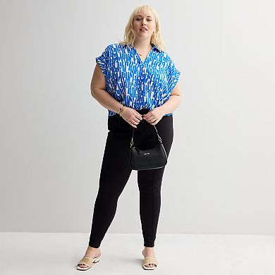 Plus Size Nine West Seamed Ponte Leggings