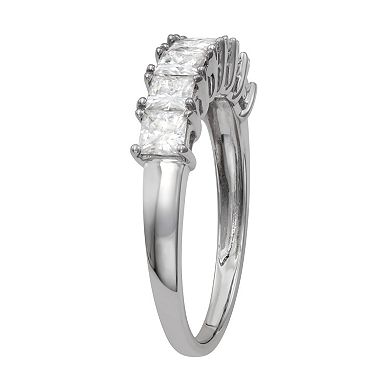 Charles & Colvard 14k White Gold 1 1/4 Carat T.W. Lab Created Moissanite Anniversary Band