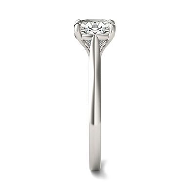Charles & Colvard 14k White Gold 2 Carat T.W. Lab Created Moissanite Cushion Solitaire Ring