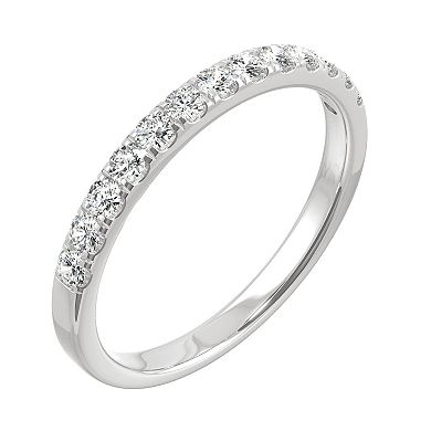 Charles & Colvard 14k White Gold 1/4 Carat T.W. Lab Created Moissanite Band