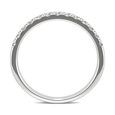 Charles & Colvard 14k White Gold 1/4 Carat T.W. Lab Created Moissanite Band