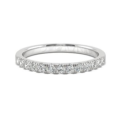 Charles & Colvard 14k White Gold 1/4 Carat T.W. Lab Created Moissanite Band
