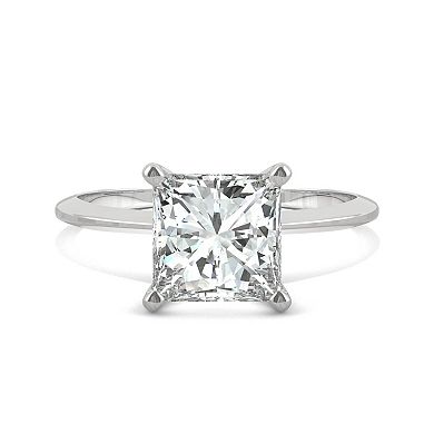 Charles & Colvard 14k White Gold 1 9/10 Carat T.W. Lab Created Moissanite Princess Solitaire Ring