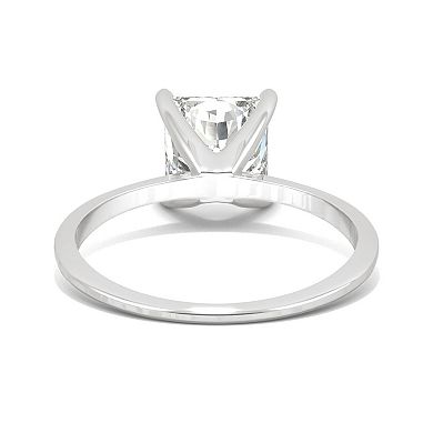 Charles & Colvard 14k White Gold 1 9/10 Carat T.W. Lab Created Moissanite Princess Solitaire Ring