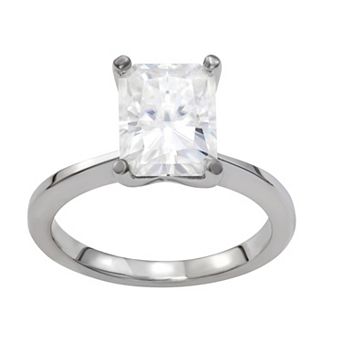 Charles & Colvard 14k White Gold 2 3/4 Carat T.W. Lab Created Moissanite Solitaire Ring
