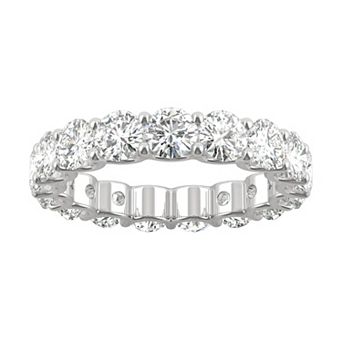 Charles & Colvard 14k White Gold Lab Created Moissanite Eternity Band