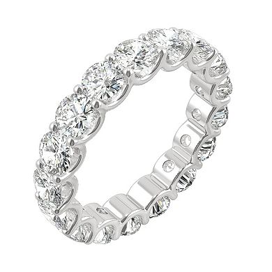 Charles & Colvard 14k White Gold 3 9/10 Carat T.W. Lab Created Moissanite Eternity Band