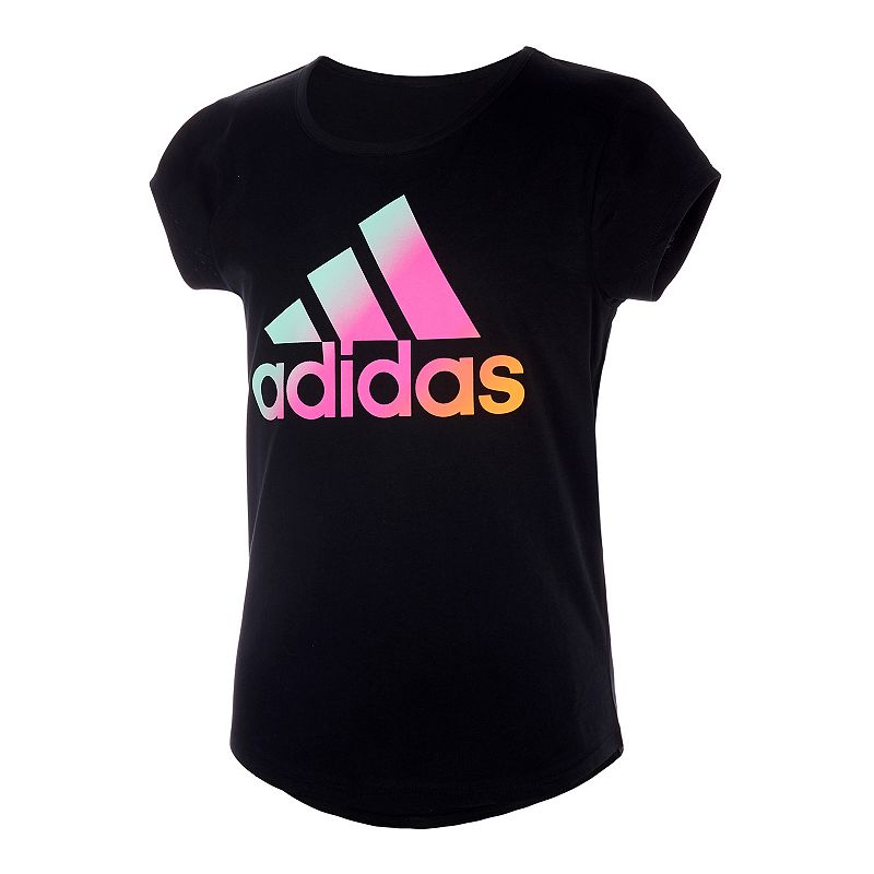 Girls 7-16 adidas Badge of Sport Tee, Girls, Size: Small PLUS, Black