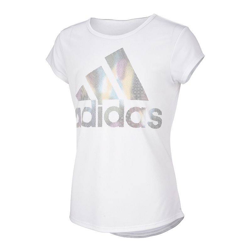 Girls 7-16 adidas Badge of Sport Tee, Girls, Size: Small PLUS, White