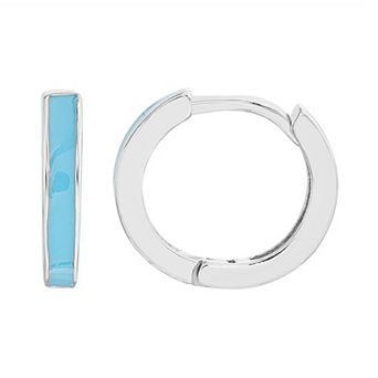 petit cheris Kids' 14k Gold Over Silver Huggie Hoop Earrings