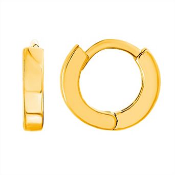 petit cheris Kids Sterling Silver Huggie Hoop Earrings