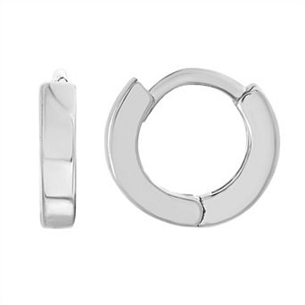 petit cheris Kids Sterling Silver Huggie Hoop Earrings