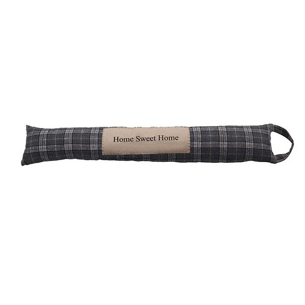 Elements Home Sweet Home Plaid Door Draft Stopper Floor Decor
