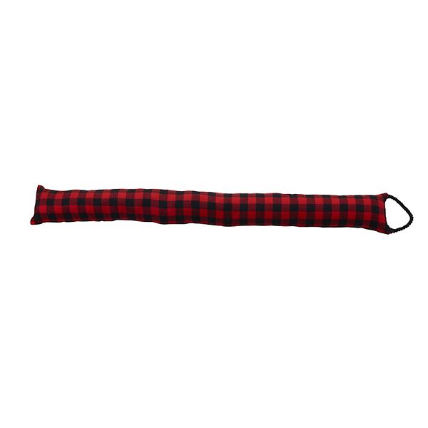 Elements Red Black Plaid Door Draft Stopper Floor Decor