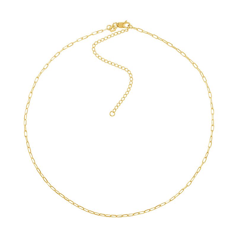 14k Gold 1.7 mm Forzentina Chain Choker Necklace, Womens, Size: 16, Yel