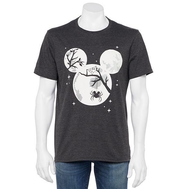 Juniors DISNEY Mickey Mouse Skeleton Glow In The Dark Black T-Shirt Size XL  NWT