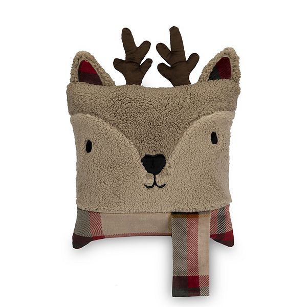 Cuddl Duds Reindeer Critter Throw Pillow