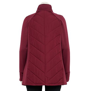 Plus Size Tek Gear® Long Mixed-Media Jacket