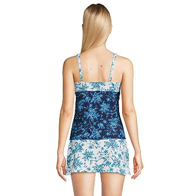 Women's Lands' End Bust Enhancer UPF 50 Underwire Tummy Control Tankini ...