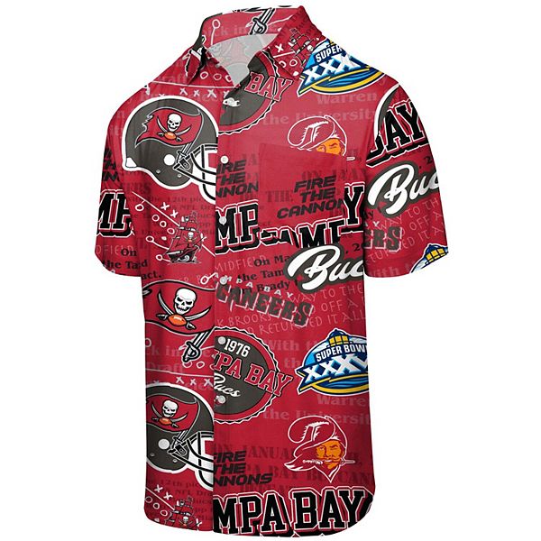 Men's FOCO Red Kansas City Chiefs Thematic Button-Up Shirt