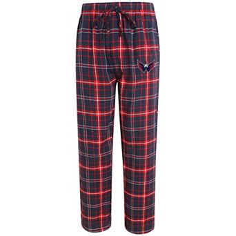 Men's Concepts Sport Navy/Red Washington Capitals Ultimate Plaid Flannel Pants