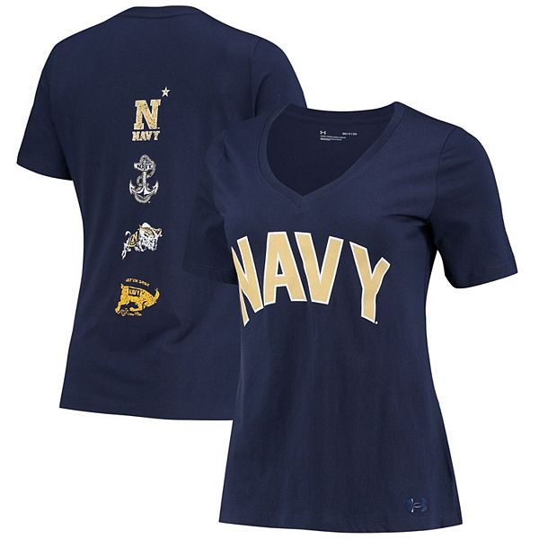 Under Armour Women's Navy Navy Midshipmen T-shirt