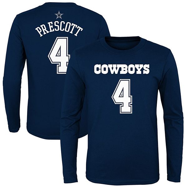 Women's Dak Prescott Navy Dallas Cowboys Plus Size Name