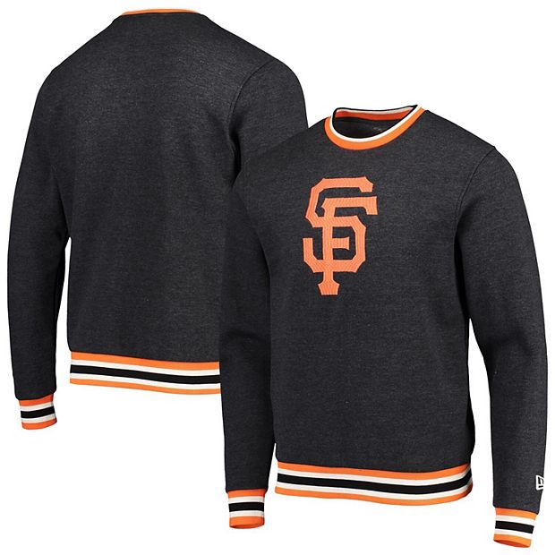 Youth San Francisco Giants Heathered Orange Striped Logo T-Shirt