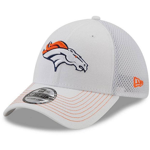 Men's Denver Broncos New Era Gray Team Neo 39THIRTY Flex Hat