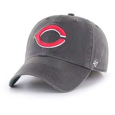 Men's '47 Graphite Cincinnati Reds Franchise Fitted Hat