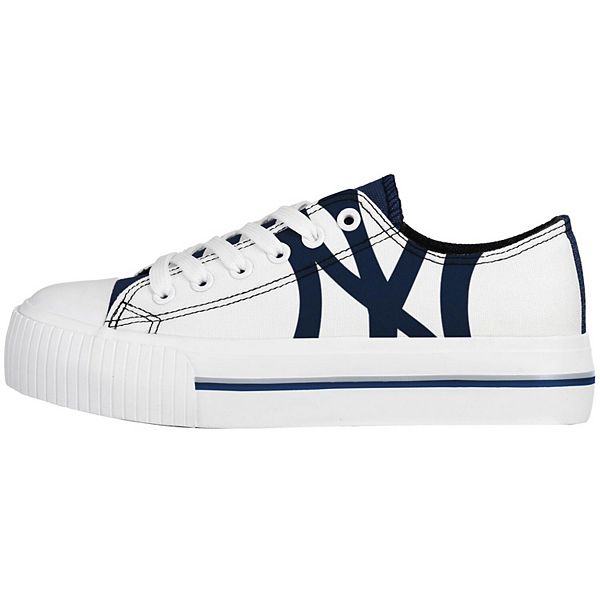 Women's FOCO New York Yankees Platform Canvas Shoes