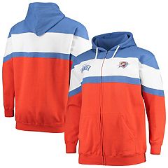 Men's Nike Blue Oklahoma City Thunder 75th Anniversary Performance Showtime Full-Zip Hoodie Jacket