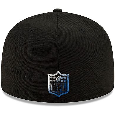 Men's New Era Black Indianapolis Colts Throwback Logo Color Dim 59FIFTY ...