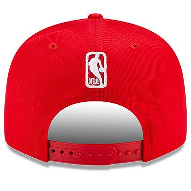 Men's New Era Red Houston Rockets Official Team Color 9FIFTY Snapback Hat