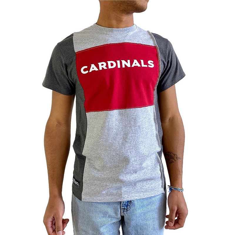 Mens Refried Apparel Heathered Gray Arizona Cardinals Split T-Shirt, Size: