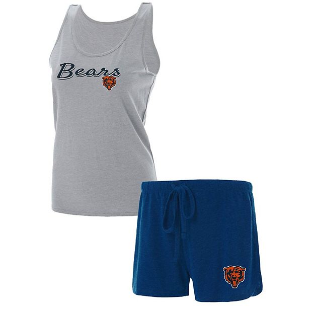 Women's Chicago Bears Navy Plus Size Team Racerback Tank Top