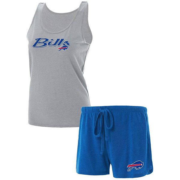 Women's Concepts Sport Heathered Gray/Royal Buffalo Bills Anchor