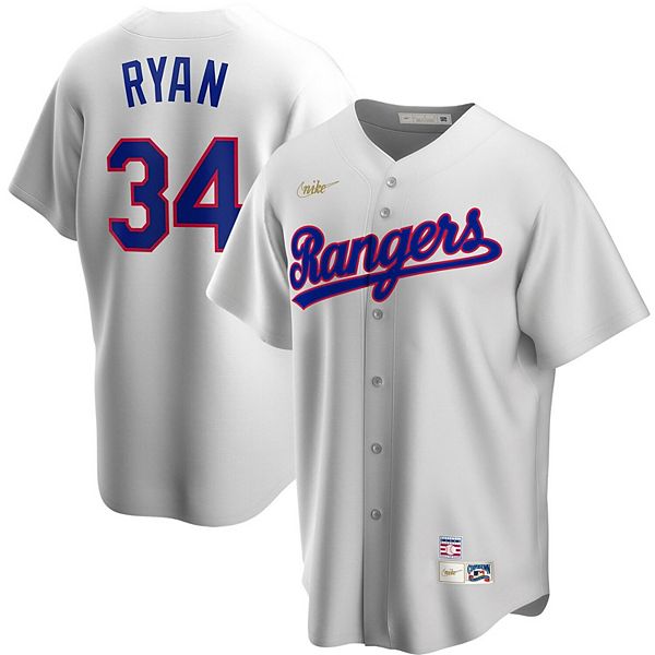 Men's Nike Nolan Ryan White Texas Rangers Home Cooperstown Collection  Player Jersey