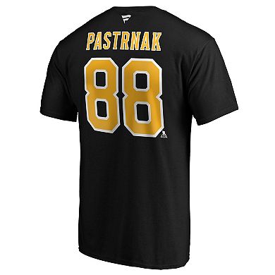 Men's Fanatics Branded David Pastrnak Black Boston Bruins Big & Tall Name & Number T-Shirt