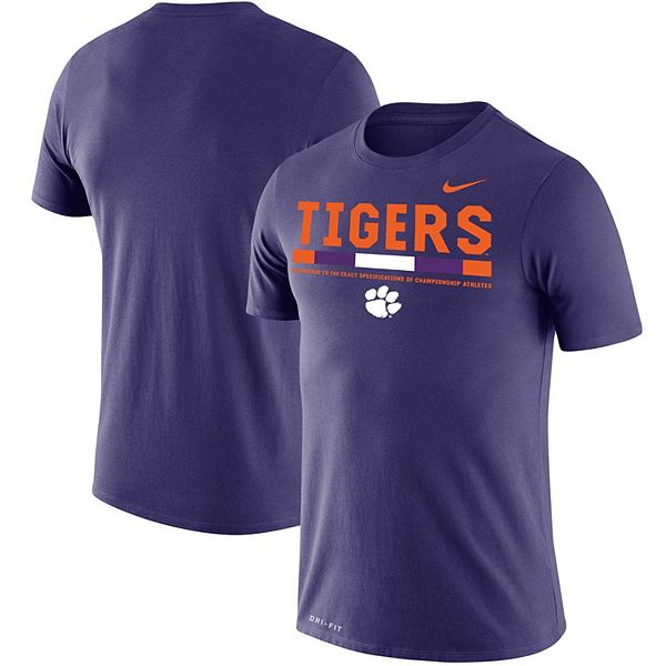 Men's Nike Purple Clemson Tigers Big & Tall Legend Performance T-Shirt