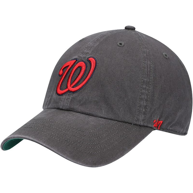 Mens 47 Graphite Washington Nationals Franchise Fitted Hat, Size: Small, 