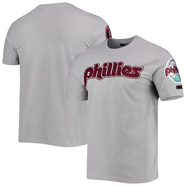 Men's Pro Standard Gray Philadelphia Phillies Team Logo T-Shirt