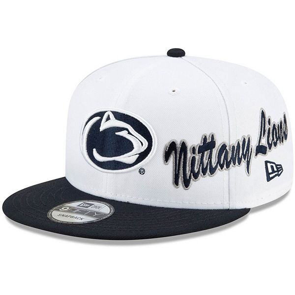 Men's New Era White/Navy Penn State Nittany Lions Two-Tone Side