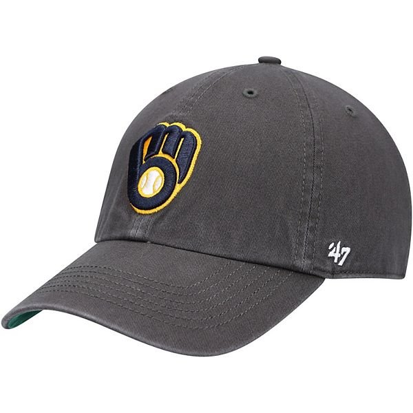 Men's '47 Graphite Milwaukee Brewers Franchise Fitted Hat Size: Small