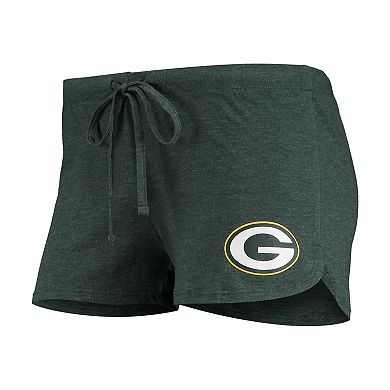 Women's Concepts Sport Heathered Gray/Green Green Bay Packers Anchor Tank Top & Shorts Sleep Set